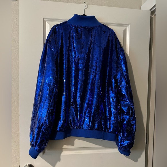 NFL Team Apparel Indianapolis Colts Sequin Full Zip Jack Blue Womens Plus 5X EUC - Picture 7 of 7